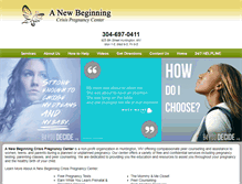 Tablet Screenshot of anewbeginningcpc.com